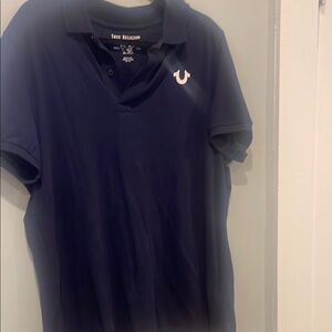 True Religion Blue Polo Shirt Classic Style